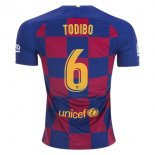 Maillot Barcelona NO.6 Todibo Domicile 2019 2020 Bleu Rouge
