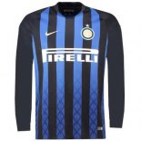 Maillot Inter Milan Domicile ML 2018 2019 Bleu