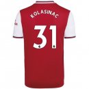 Maillot Arsenal NO.31 Kolasinac Domicile 2019 2020 Rouge