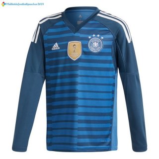 Maillot Allemagne Domicile ML Gardien 2018 Bleu