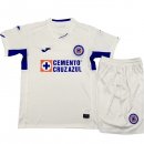 Maillot Cruz Bleu Exterieur Enfant 2019 2020 Blanc