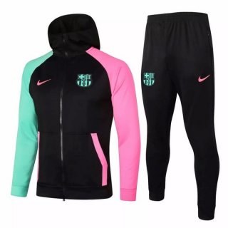Sweat Shirt Capuche Barcelona 2020 2021 Noir Vert Rose Sweat Shirt Capuche Barcelona 2020 2021 Noir Vert Rose
