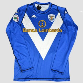 Maillot Brescia Calcio Domicile ML Retro 2003 2004 Bleu