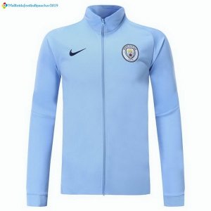 Survetement Manchester City 2017 2018 Bleu Clair Noir