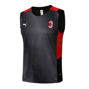 Maillot AC Milan Sans Manches 2022 Noir Rouge