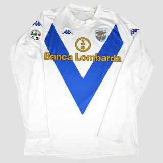 Maillot Brescia Calcio Exterieur ML Retro 2003 2004 Blanc Maillot Brescia Calcio Exterieur ML Retro 2003 2004 Blanc