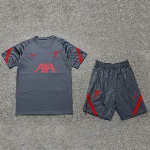 Entrainement Liverpool Ensemble Complet 2020 2021 Gris Rouge