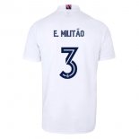 Maillot Real Madrid Domicile NO.3 E. Militão 2020 2021 Blanc