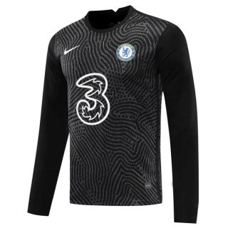 Maillot Chelsea Manches Longues Gardien 2020 2021 Noir Maillot Chelsea Manches Longues Gardien 2020 2021 Noir