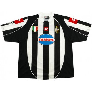 Maillot Juventus Domicile Retro 2002 2003 Noir Blanc Maillot Juventus Domicile Retro 2002 2003 Noir Blanc