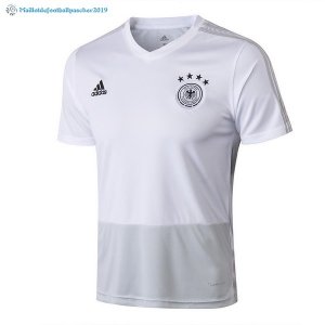 Maillot Entrainement Allemagne Ensemble Complet 2018 Blanc Noir