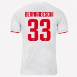 Maillot Juventus NO.33 Bernaroeschi Exterieur 2019 2020 Gris Blanc