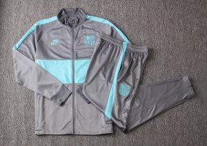 Survetement Barcelona 2019 2020 Gris Clair Vert
