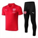 Polo Ensemble Complet Arsenal 2018 2019 Rouge