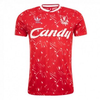 Maillot Liverpool Domicile Retro 1989 1990 Rouge