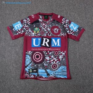 Maillot Rugby Manly Sea Eagles Indígena 2017 2018 Rouge