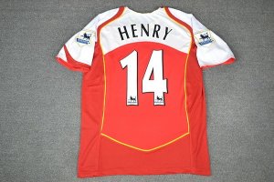 Maillot Arsenal Henry Domicile NO.14 Retro 2004/05 Rouge