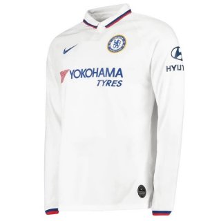 Maillot Chelsea Exterieur ML 2019 2020 Blanc Maillot Chelsea Exterieur ML 2019 2020 Blanc