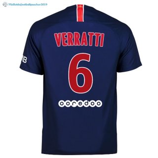 Maillot Paris Saint Germain Domicile Verratti 2018 2019 Bleu Maillot Paris Saint Germain Domicile Verratti 2018 2019 Bleu