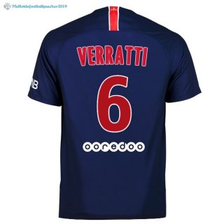 Maillot Paris Saint Germain Domicile Verratti 2018 2019 Bleu