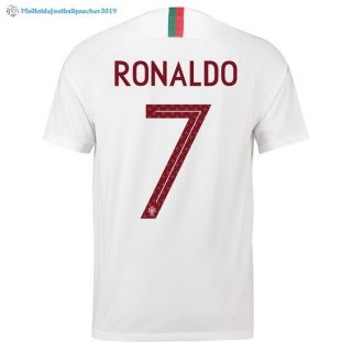Maillot Portugal Exterieur Ronaldo 2018 Blanc Maillot Portugal Exterieur Ronaldo 2018 Blanc
