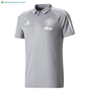 Polo Manchester United 2017 2018 Gris Polo Manchester United 2017 2018 Gris