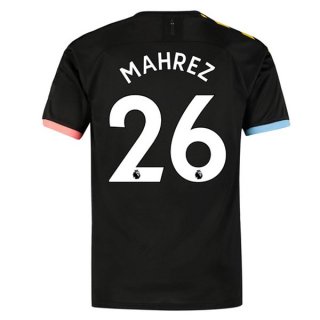 Maillot Manchester City NO.26 Mahrez Exterieur 2019 2020 Noir Maillot Manchester City NO.26 Mahrez Exterieur 2019 2020 Noir