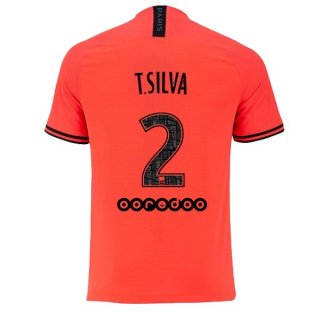 JORDAN Maillot Paris Saint Germain NO.2 T.Silva Exterieur 2019 2020 Orange JORDAN Maillot Paris Saint Germain NO.2 T.Silva Exterieur 2019 2020 Orange