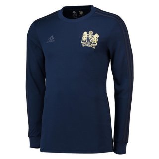 Maillot Manchester United Manga Larga 1968 Bleu