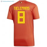 Maillot Belgica Domicile Tielemans 2018 Rouge