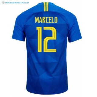 Maillot Brésil Exterieur Marcelo 2018 Bleu