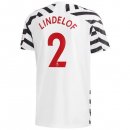 Maillot Manchester United NO.2 Lindelof Third 2020 2021 Blanc