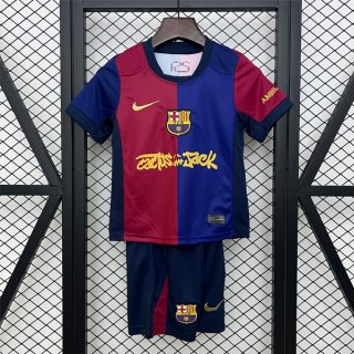 Maillot Barcelona Domicile Enfant Limited Edition Travis Scott 2024-25