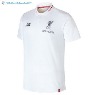Polo Liverpool 2017 2018 Blanc Rouge Polo Liverpool 2017 2018 Blanc Rouge