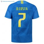 Maillot Brésil Exterieur D.Costa 2018 Bleu