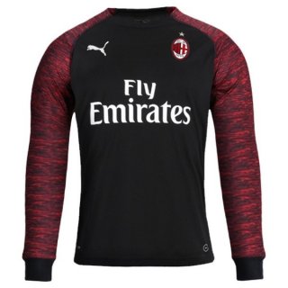 Maillot AC Milan Third ML 2018 2019 Noir Maillot AC Milan Third ML 2018 2019 Noir