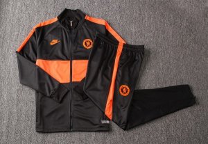 Survetement Chelsea 2019 2020 Orange Noir