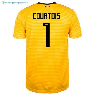 Maillot Belgica Exterieur Courtois 2018 Jaune