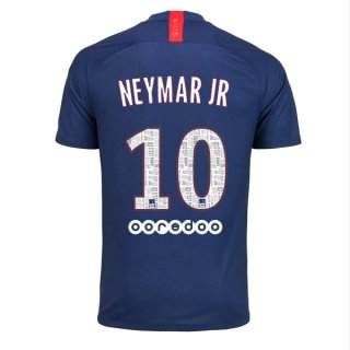 Maillot Paris Saint Germain NO.10 Neymar JR Domicile 2019 2020 Bleu Maillot Paris Saint Germain NO.10 Neymar JR Domicile 2019 2020 Bleu
