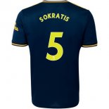 Maillot Arsenal NO.5 Sokratis Third 2019 2020 Bleu