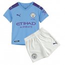 Maillot Manchester City Domicile Enfant 2019 2020 Bleu Clair