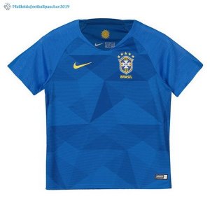 Maillot Brésil Exterieur Enfant 2018 Bleu