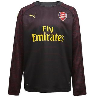 Maillot Arsenal Domicile ML Gardien 2018 2019 Noir Maillot Arsenal Domicile ML Gardien 2018 2019 Noir