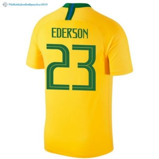 Maillot Brésil Domicile ederson 2018 Jaune Maillot Brésil Domicile ederson 2018 Jaune