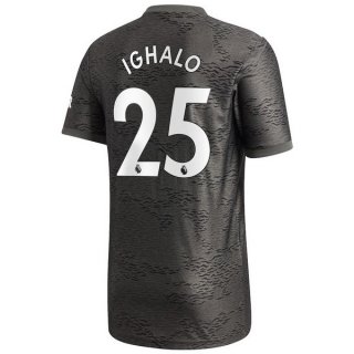 Maillot Manchester United NO.25 Ighalo Exterieur 2020 2021 Noir Maillot Manchester United NO.25 Ighalo Exterieur 2020 2021 Noir