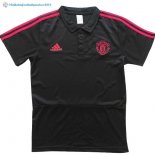 Polo Manchester United 2017 2018 Noir Marine Rouge