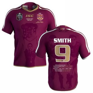 Maillot QLD Maroons Smith 2018 Rouge Maillot QLD Maroons Smith 2018 Rouge