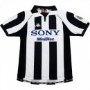 Maillot Juventus Domicile Retro 1997 1998 Noir Blanc