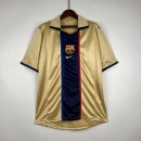 Thailande Maillot Barcelona Retro 2002 Or