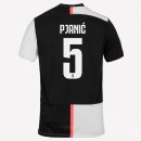 Maillot Juventus NO.5 Pjanic Domicile 2019 2020 Blanc Noir